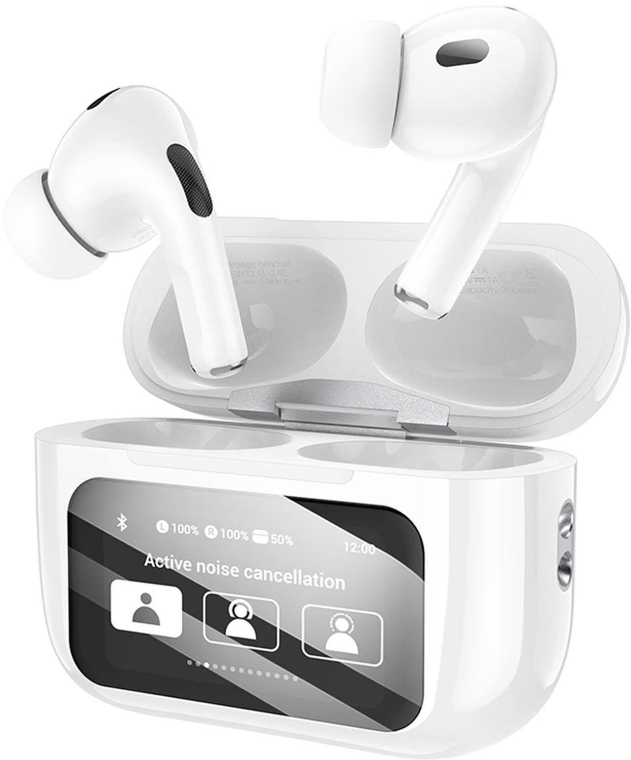 Bluetooth Handsfree HOCO EW72, TWS, ANC, Wit