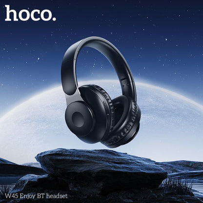 Handsfree Bluetooth HOCO W45, A2DP, Zwart