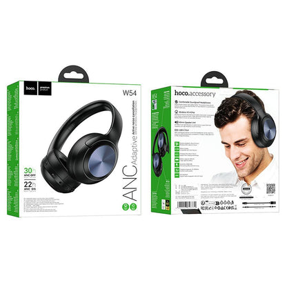 Handsfree Bluetooth HOCO W54, A2DP, ANC, Zwart