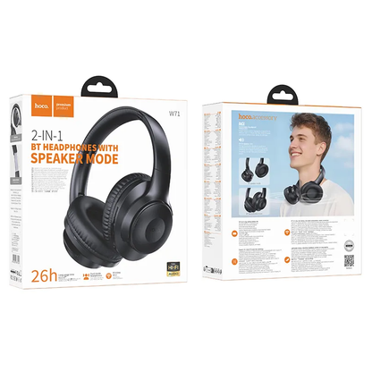 Handsfree Bluetooth HOCO W71, A2DP, Zwart