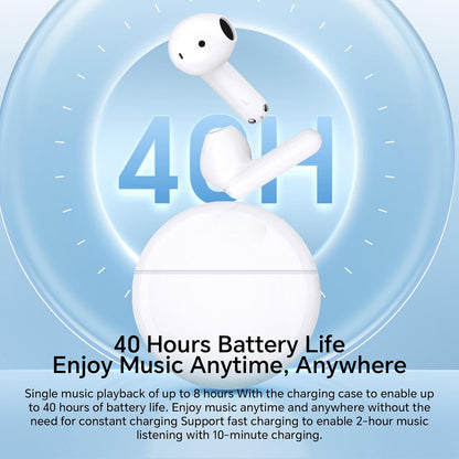 Handsfree Bluetooth Honor Choice X7e, TWS, ANC, Wit 5504ABHF