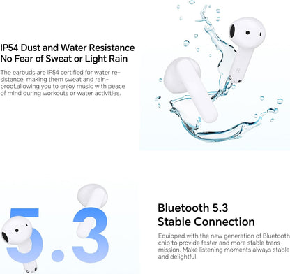 Handsfree Bluetooth Honor Choice X7e, TWS, ANC, Wit 5504ABHF