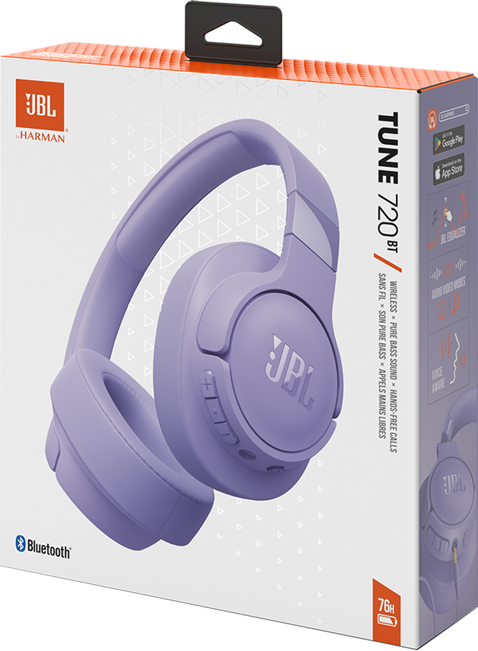 Handsfree Bluetooth JBL Tune 720BT, Multipunt, A2DP, paars JBLT720BTPUR