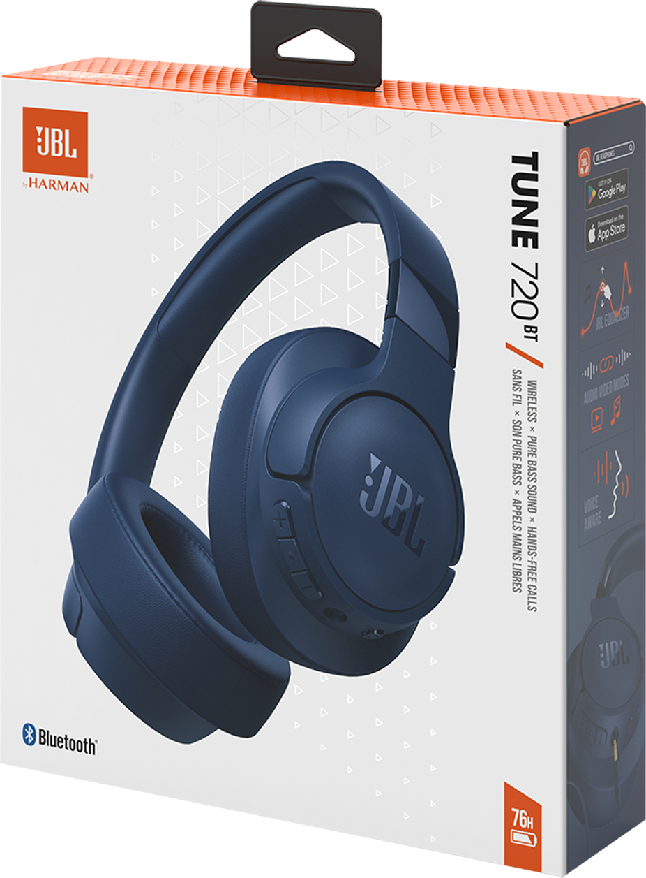 Handsfree Bluetooth JBL Tune 720BT, Multipunt, A2DP, Blauw JBLT720BTBLU