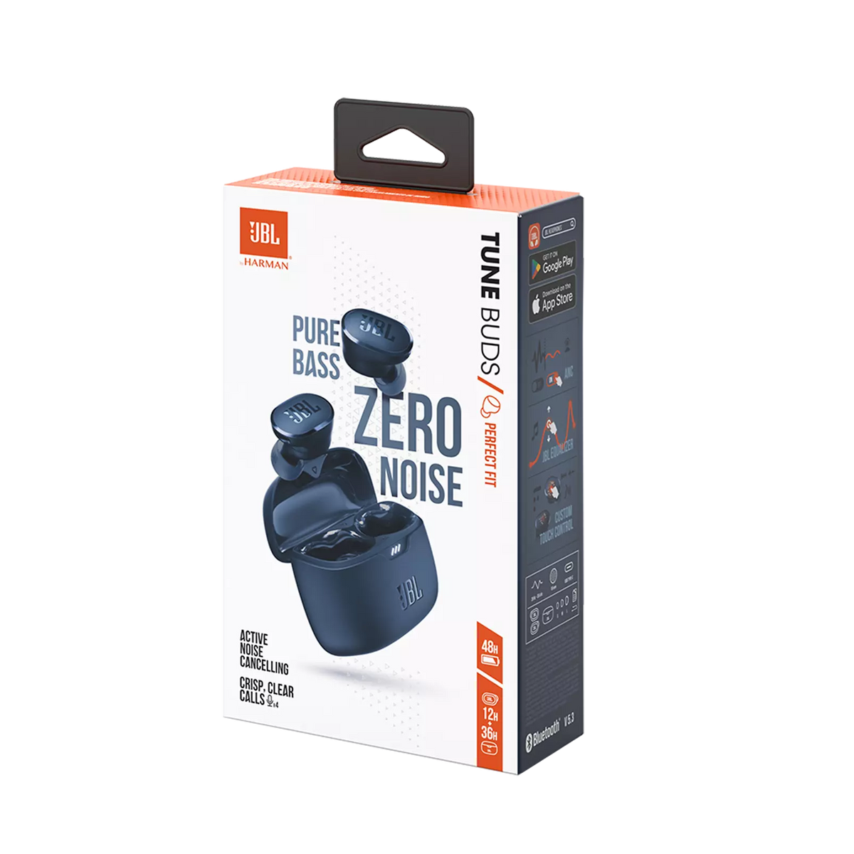 Handsfree Bluetooth JBL Tune Buds, TWS, ANC, MultiPoint, Blauw JBLTBUDSBLU