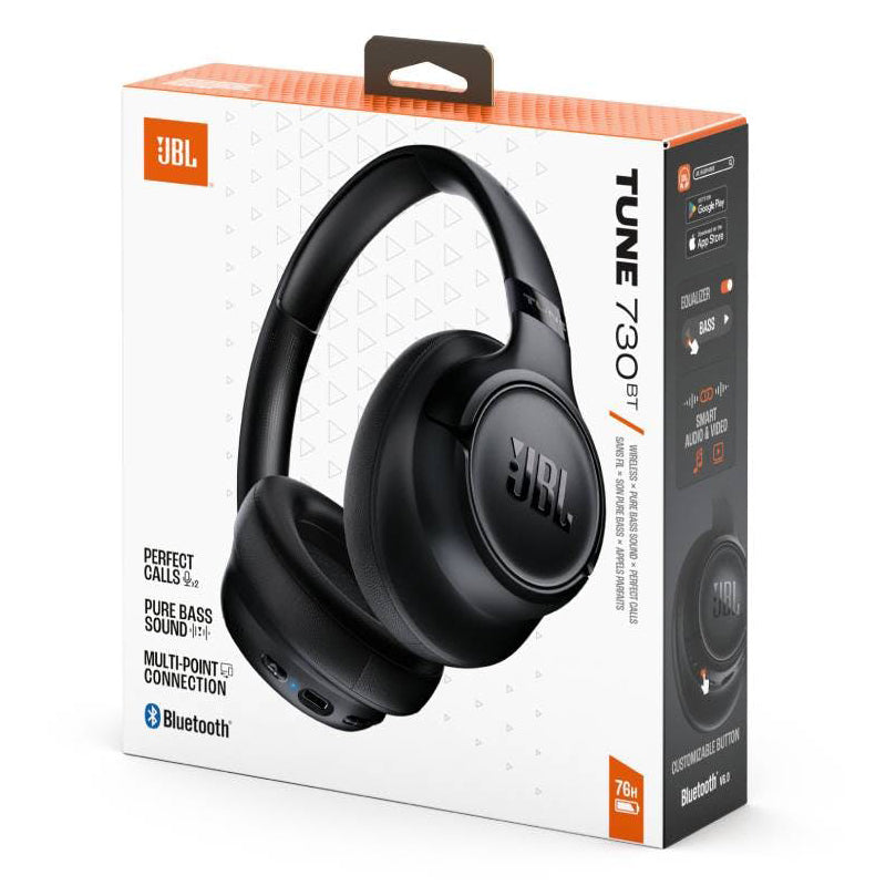 Handsfree Bluetooth JBL Tune 730BT, MultiPoint, A2DP, Zwart JBLT730BTBLK