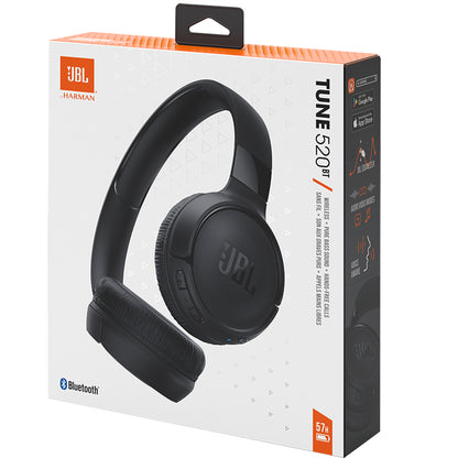 Handsfree Bluetooth JBL Tune 520BT, MultiPoint, Zwart, Herverpakt