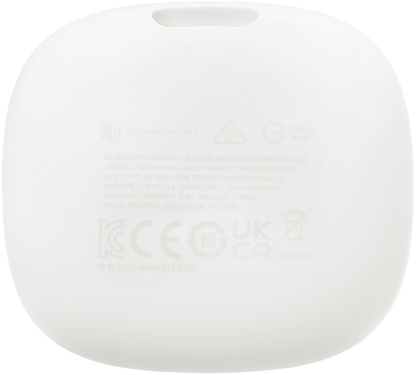 Handsfree Bluetooth JBL Wave Flex 2, TWS, ANC, MultiPoint, White JBLWFLEX2WHT