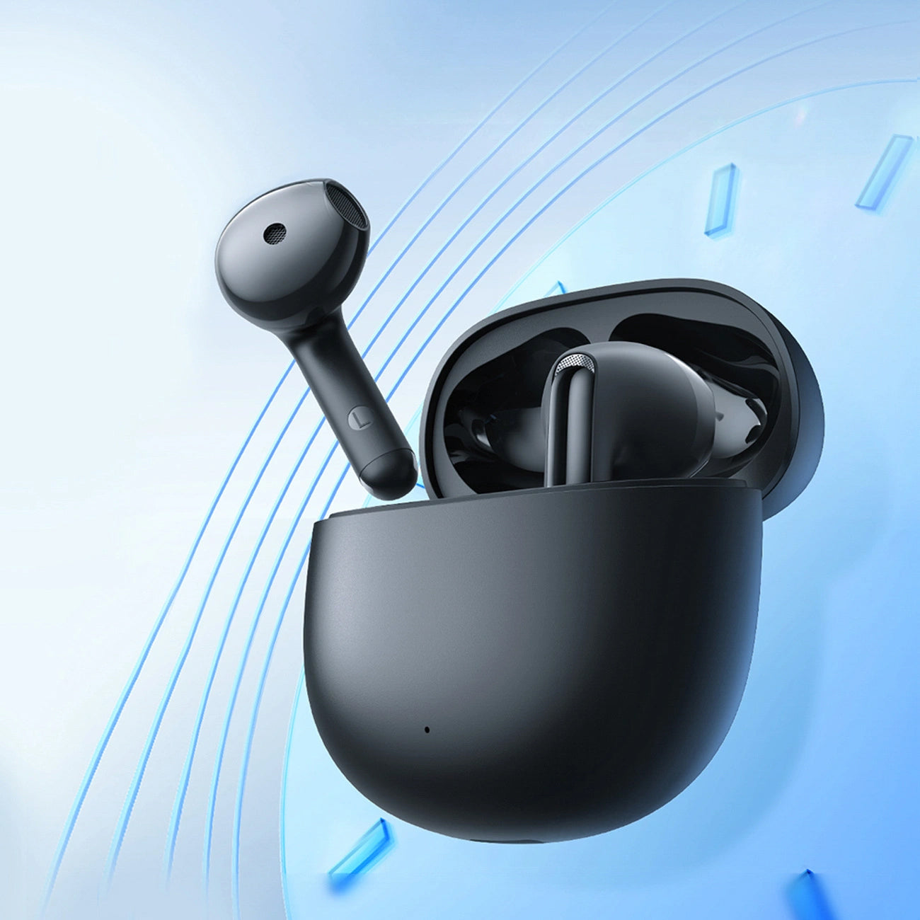 Handsfree Bluetooth Joyroom Funpods JR-FB1 Nieuwe Versie, TWS, Zwart