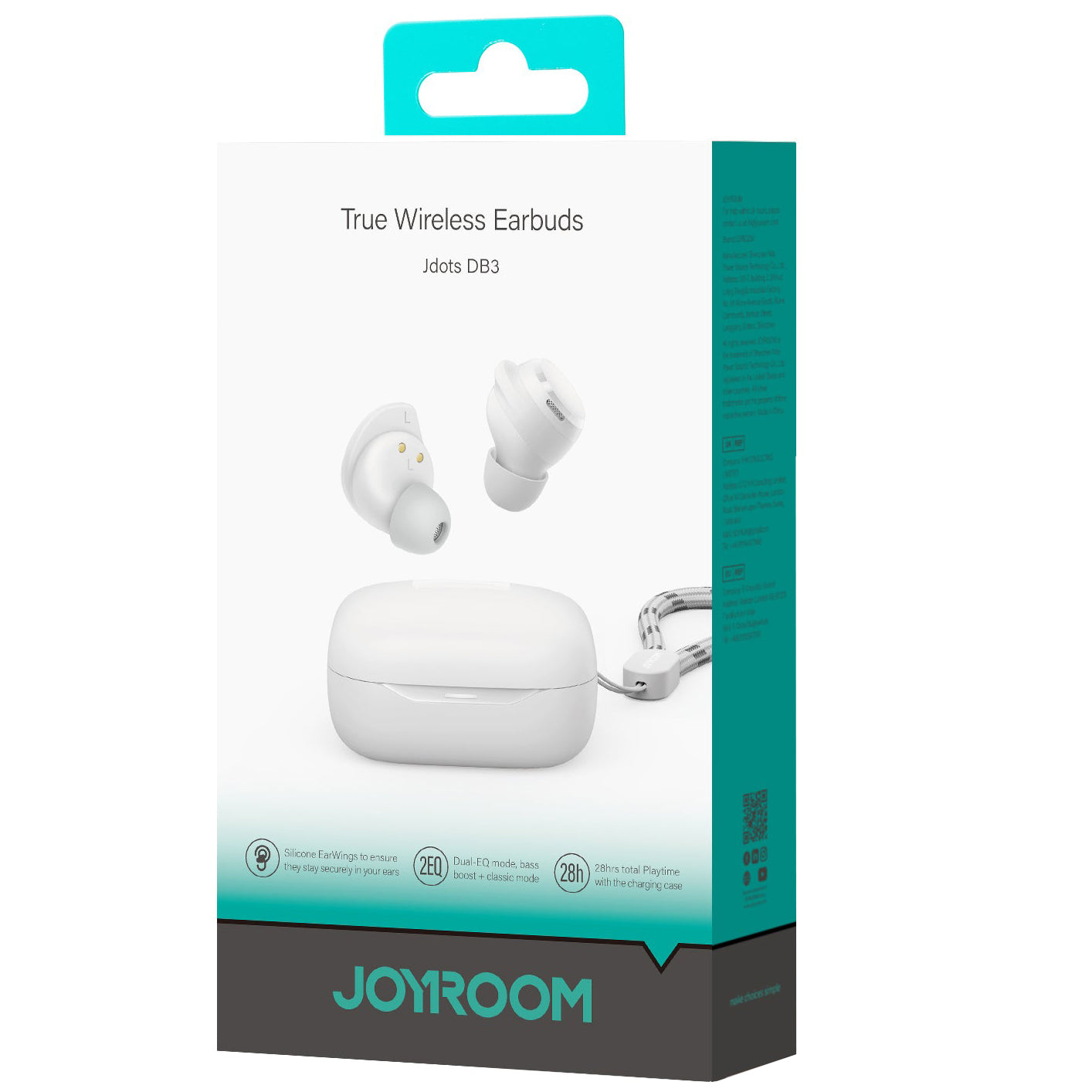 Handsfree Bluetooth Joyroom Jdots JR-DB3, TWS, Wit