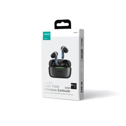 Handsfree Bluetooth Joyroom JR-BC1, TWS, ANC, Zwart