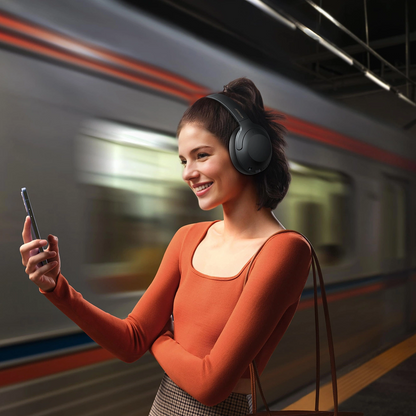Handsfree Bluetooth Joyroom JR-JH2, A2DP, ANC, Zwart