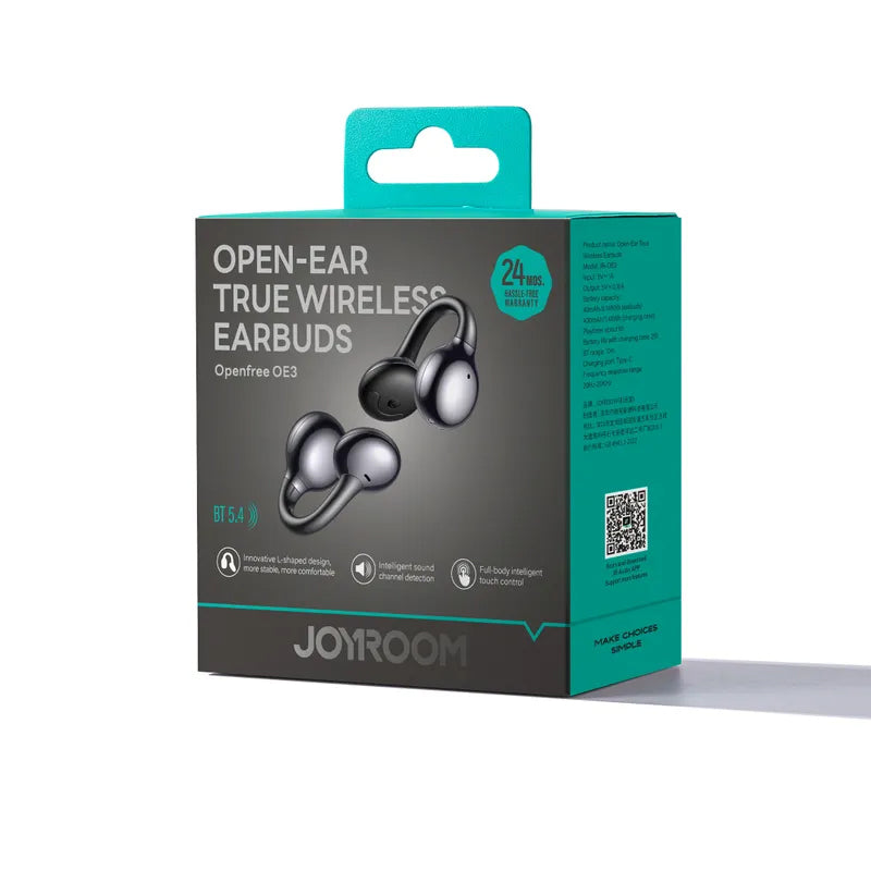 Handsfree Bluetooth Joyroom Openfree JR-OE3, TWS, Zwart