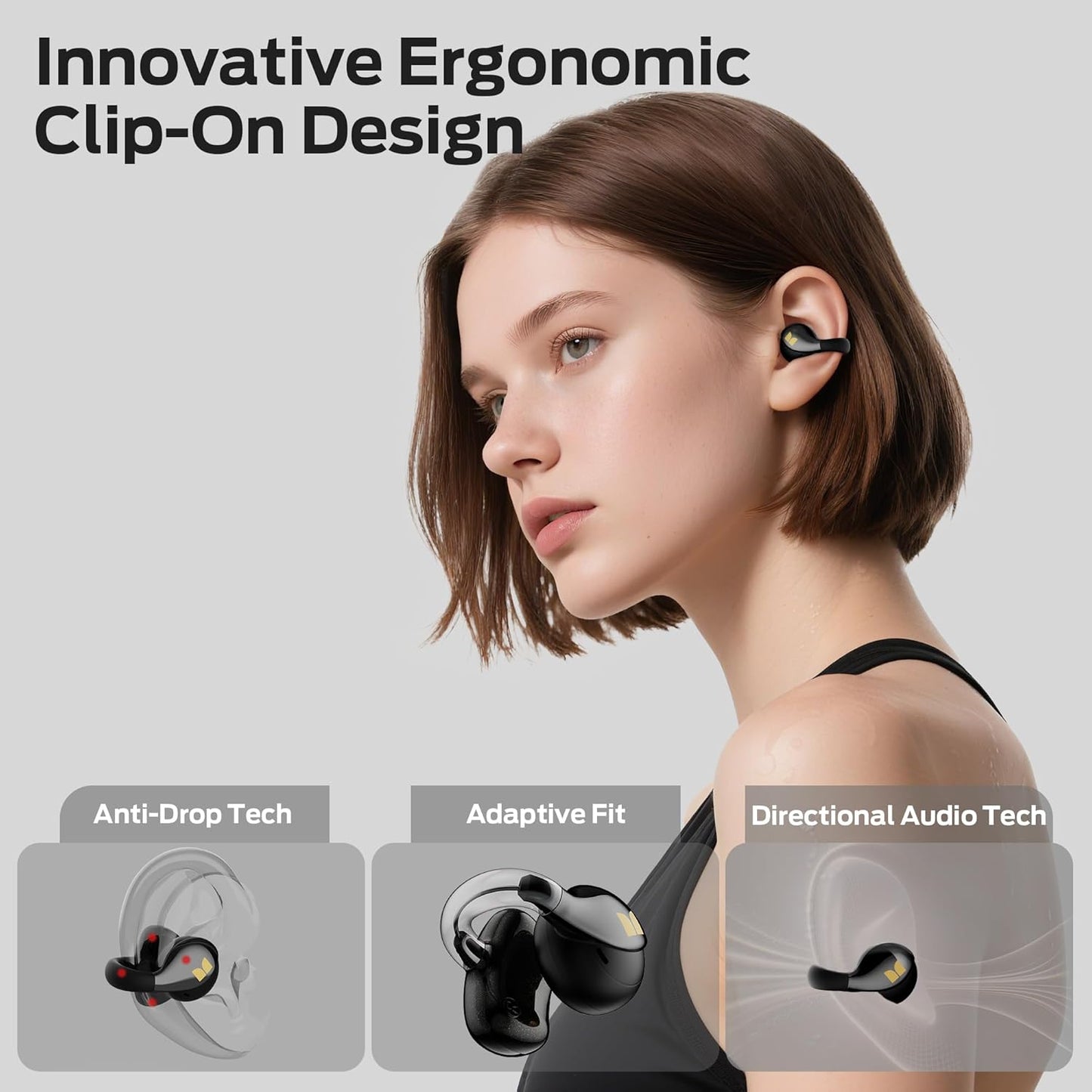 Handsfree Bluetooth Monster AC225, TWS, Zwart