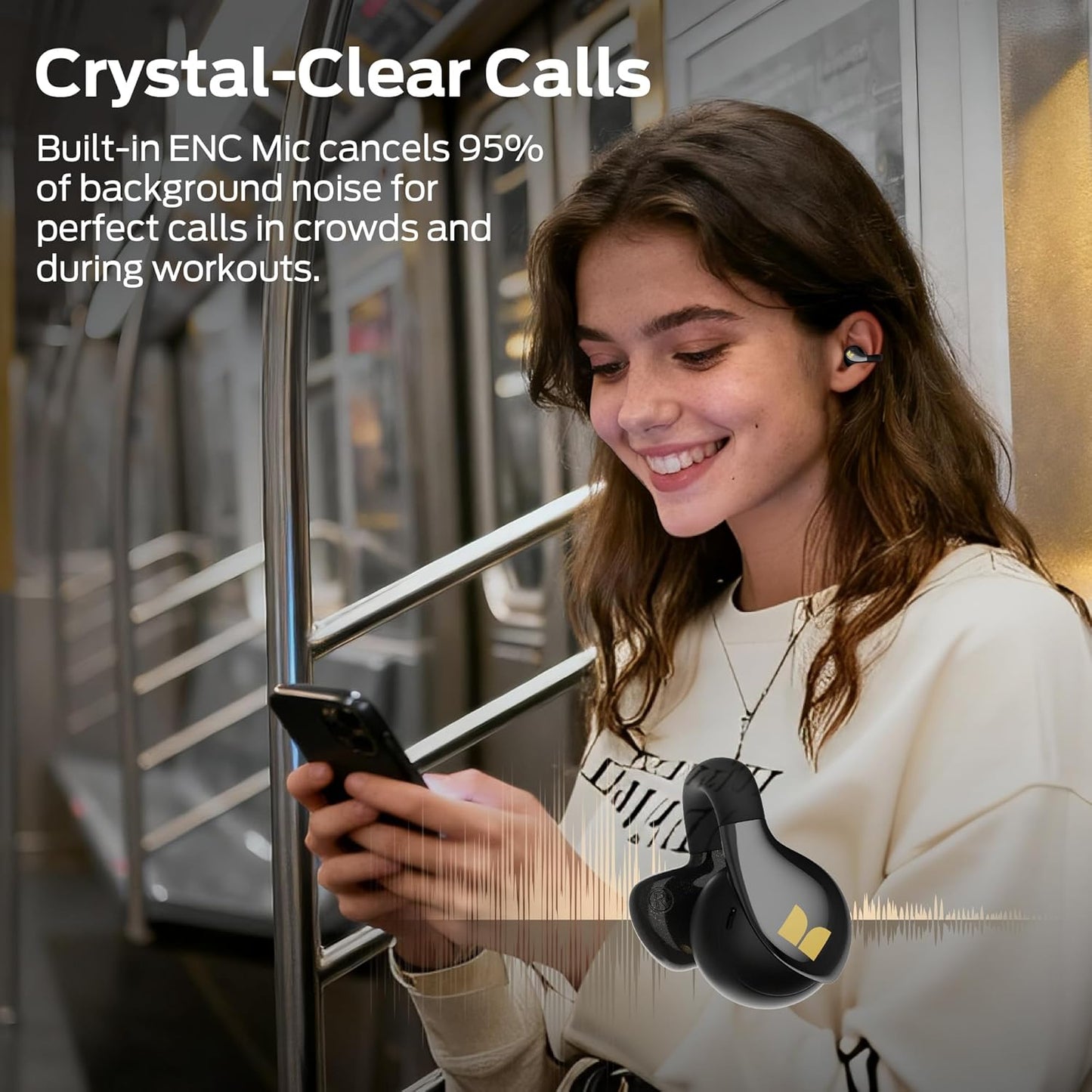 Handsfree Bluetooth Monster AC225, TWS, Zwart