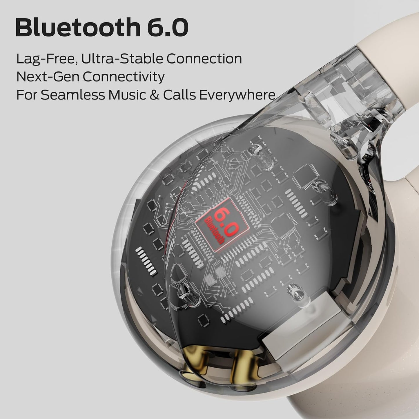 Handsfree Bluetooth Monster AC225, TWS, Lichtcrème