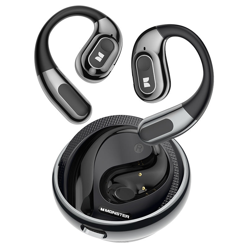 Handsfree Bluetooth Monster AC330 AI Vertaling, TWS, Zwart