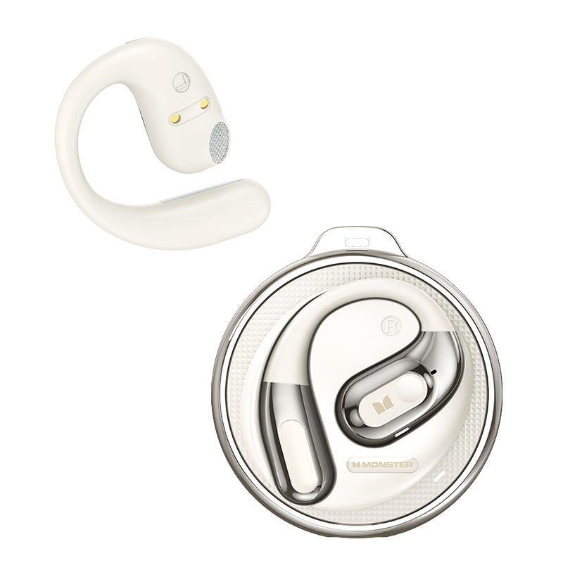 Handsfree Bluetooth Monster AC330 AI Vertaling, TWS, Wit