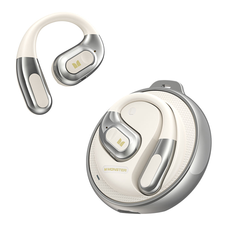 Handsfree Bluetooth Monster AC330 AI Vertaling, TWS, Wit