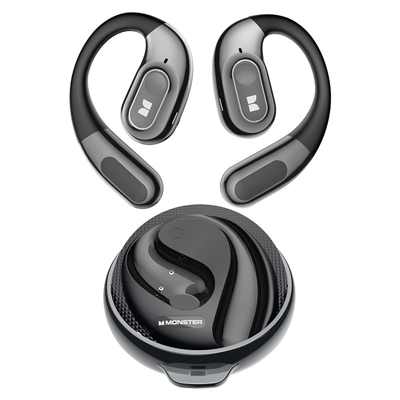 Handsfree Bluetooth Monster AC330 AI Vertaling, TWS, Zwart