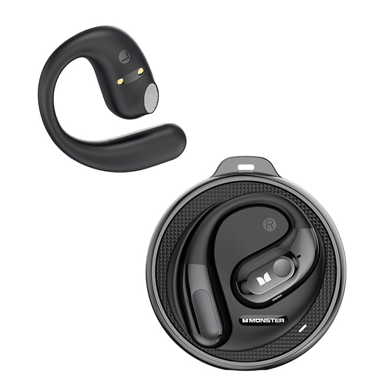 Handsfree Bluetooth Monster AC330 AI Vertaling, TWS, Zwart