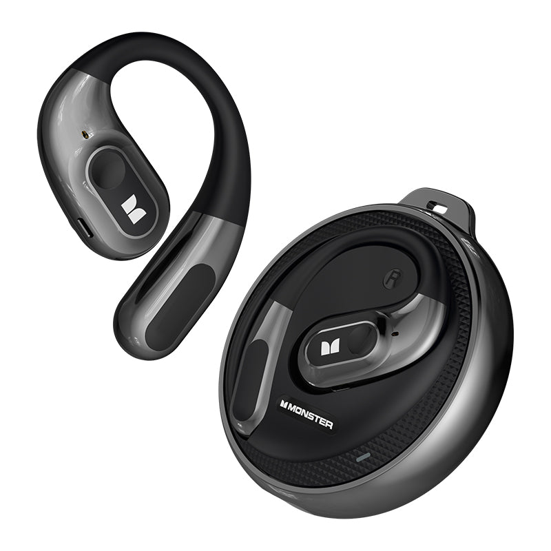 Handsfree Bluetooth Monster AC330 AI Vertaling, TWS, Zwart