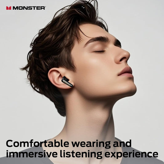 Bluetooth Handsfree Monster Clarity 200, TWS, ANC, Zwart