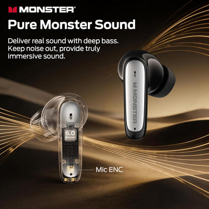 Handsfree Bluetooth Monster N-Lite 310, TWS, Zwart
