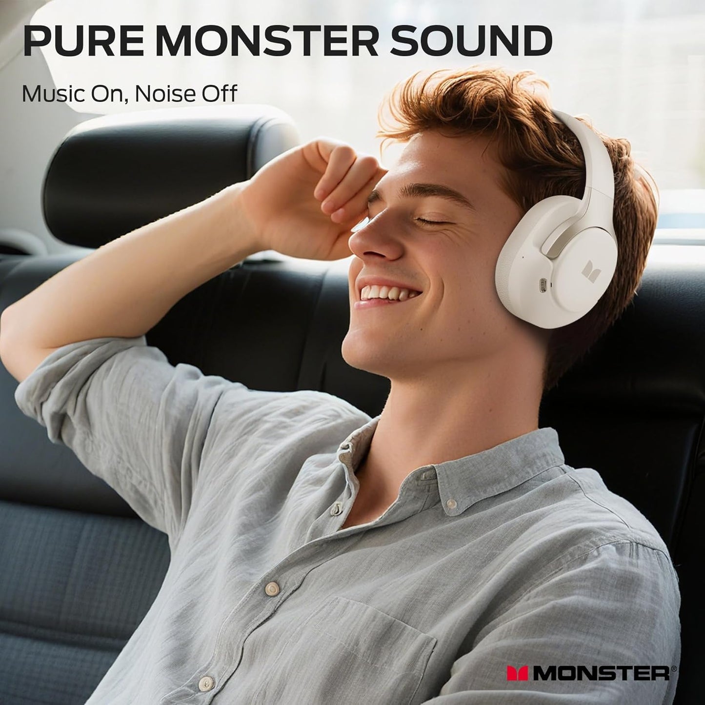 Handsfree Bluetooth Monster Persona 5th, MultiPoint, A2DP, ANC, Wit