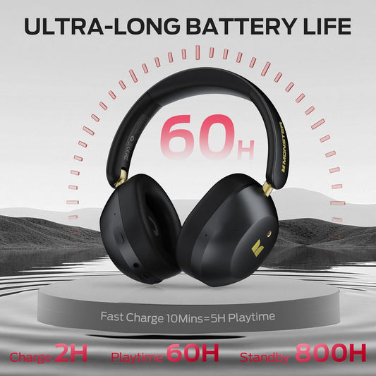 Handsfree Bluetooth Monster Persona 6th, MultiPoint, A2DP, ANC, Zwart