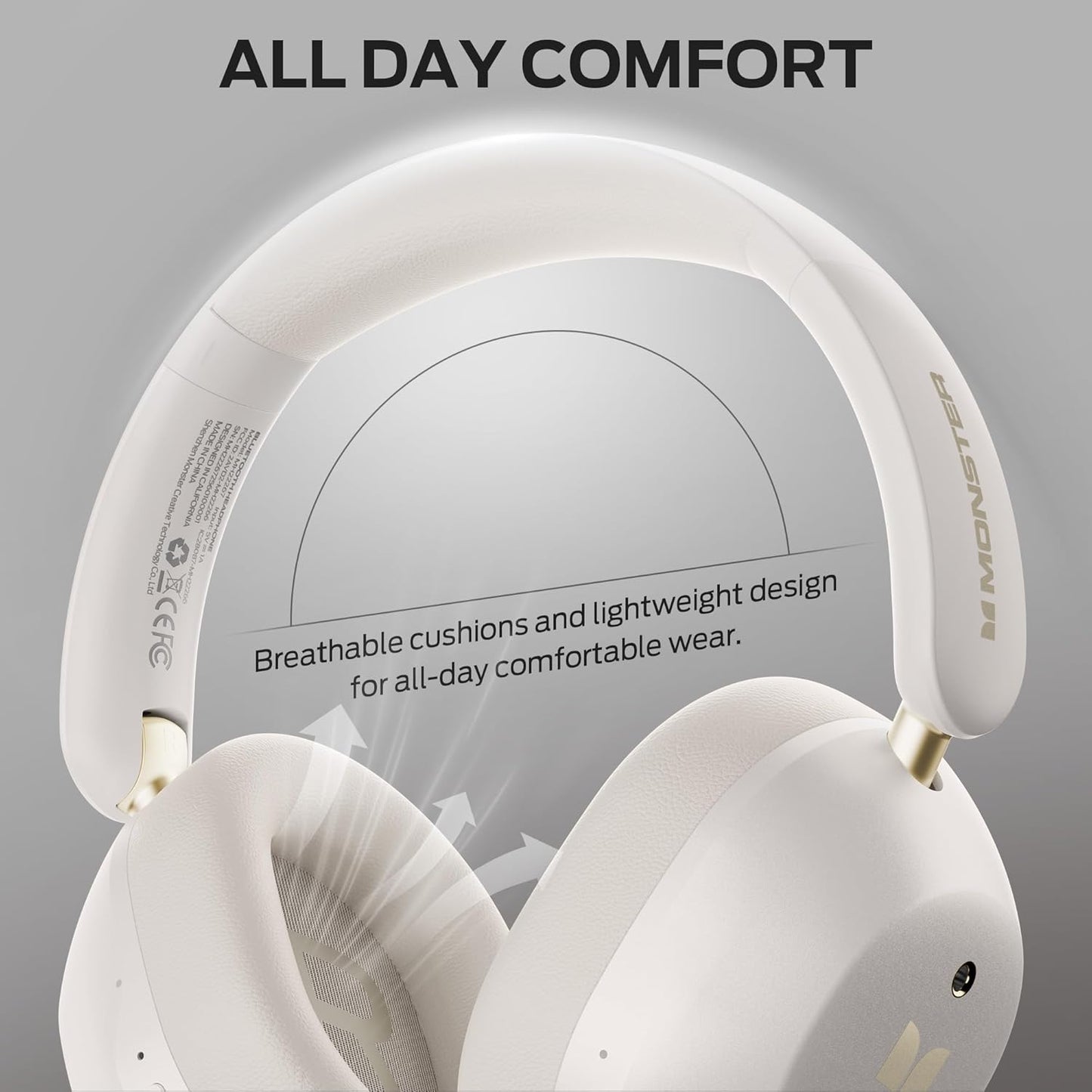 Handsfree Bluetooth Monster Persona 6th, MultiPoint, A2DP, ANC, Wit