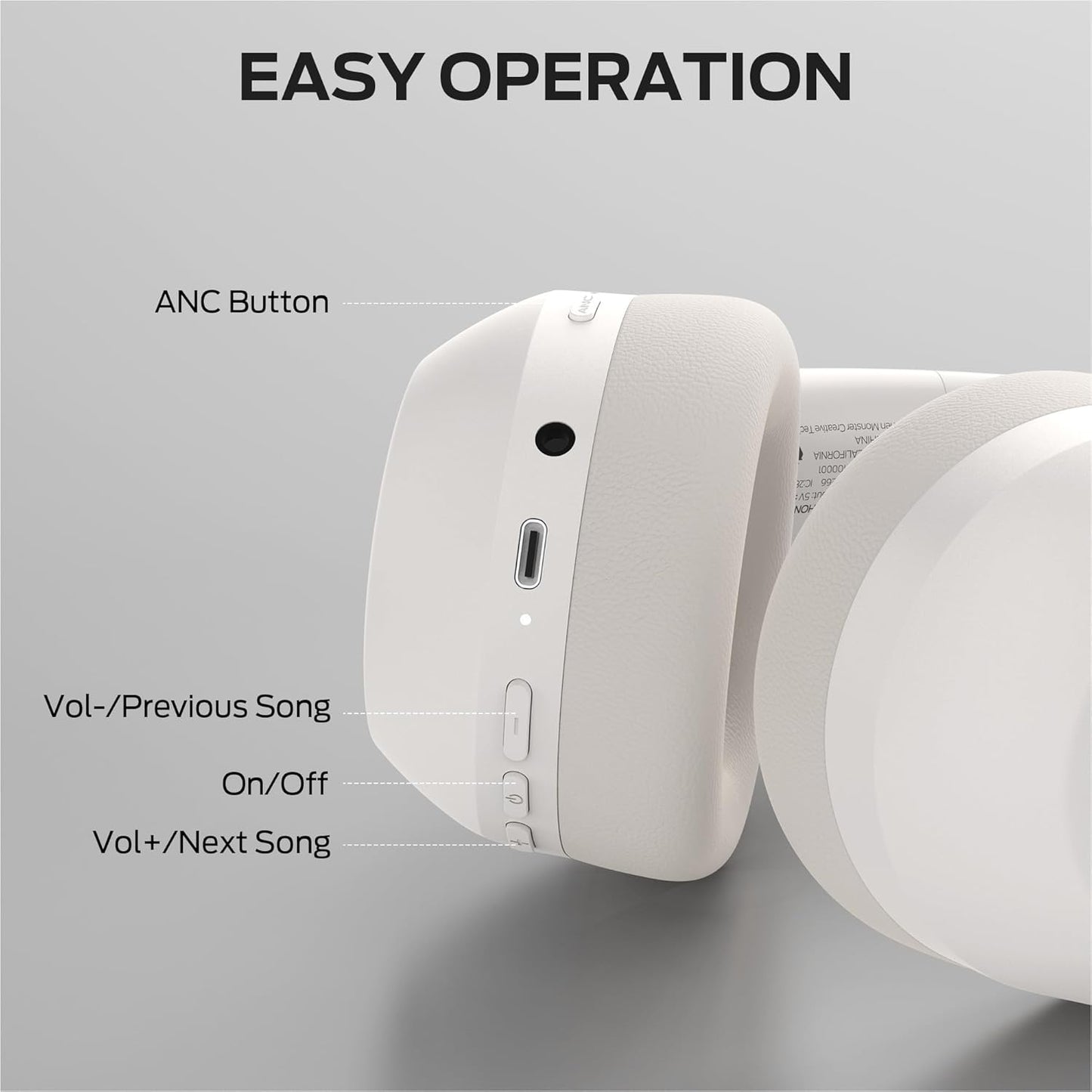 Handsfree Bluetooth Monster Persona 6th, MultiPoint, A2DP, ANC, Wit