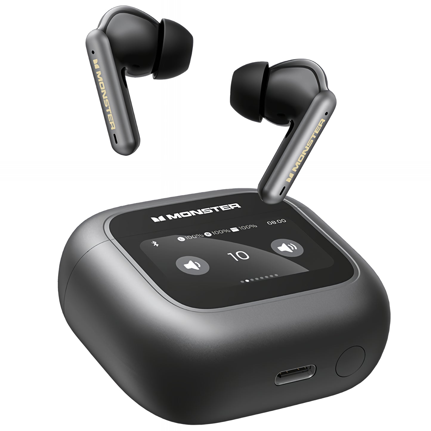 Handsfree Bluetooth Monster TH300, TWS, Zwart