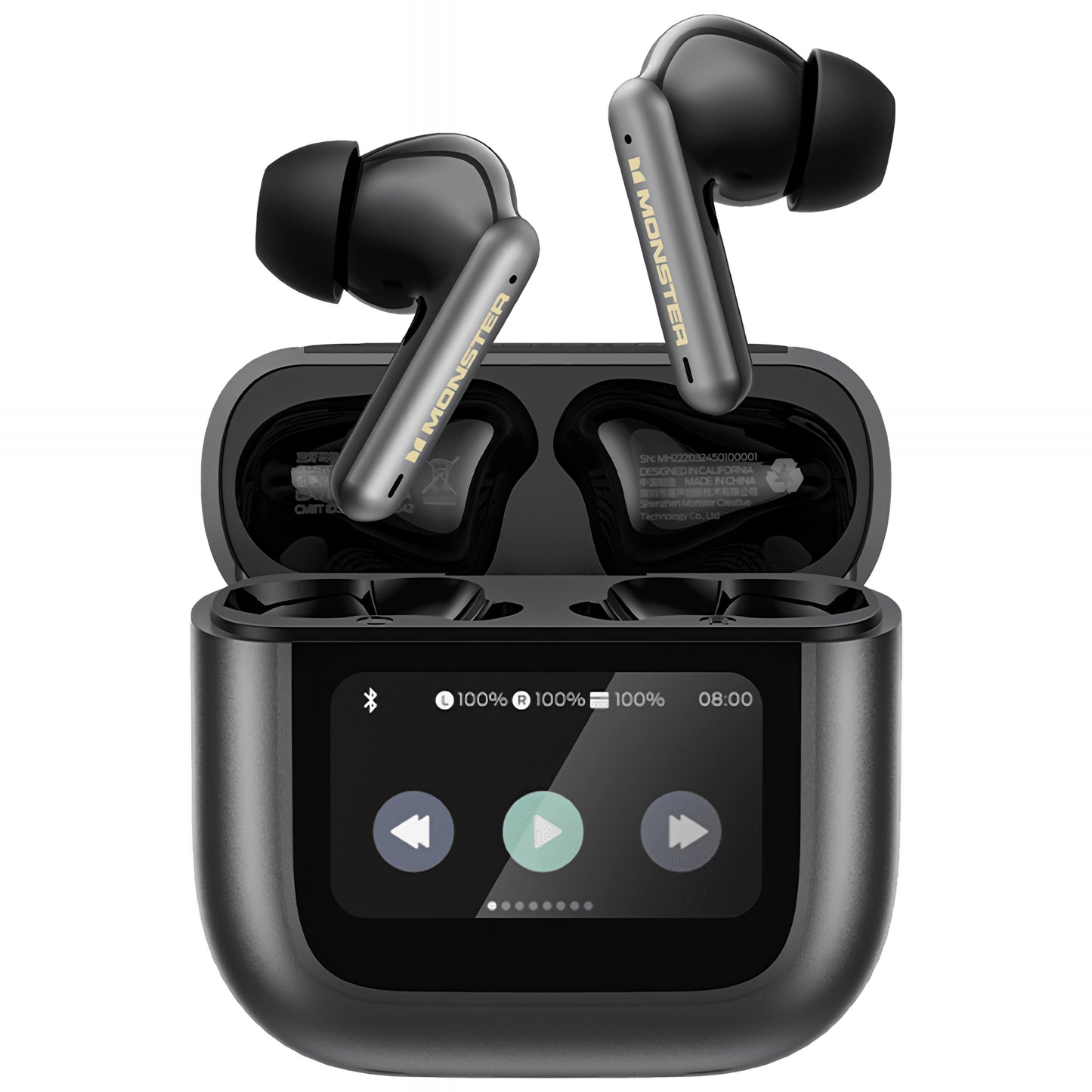 Handsfree Bluetooth Monster TH300, TWS, Zwart