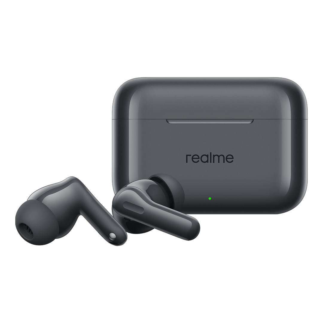 Handsfree Bluetooth Realme Buds T200, TWS, ANC, MultiPoint, Gri