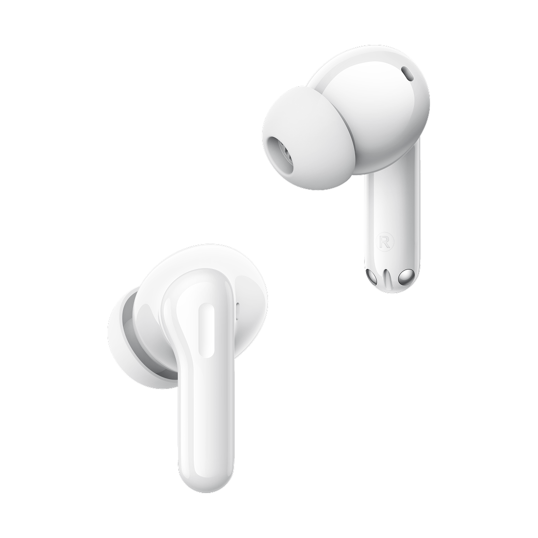 Realme Buds T200 Bluetooth Handsfree, TWS, ANC, MultiPoint, White