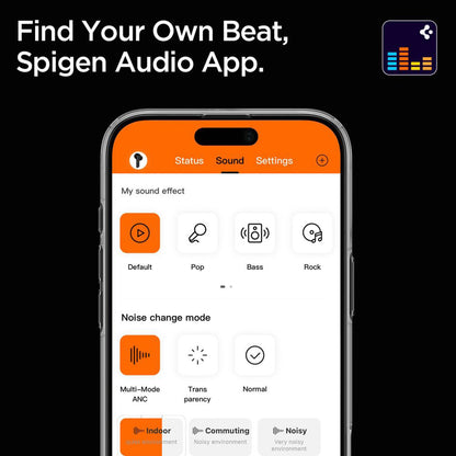 Handsfree Bluetooth Spigen SA2403, A2DP, ANC, Black