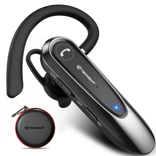 Handsfree Bluetooth Techsuit CB2 AirTalk, A2DP, Zwart