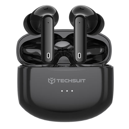 Handsfree Bluetooth Techsuit CW1 Audira Pro, TWS, ANC, Zwart