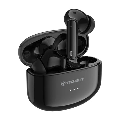 Handsfree Bluetooth Techsuit CW1 Audira Pro, TWS, ANC, Zwart