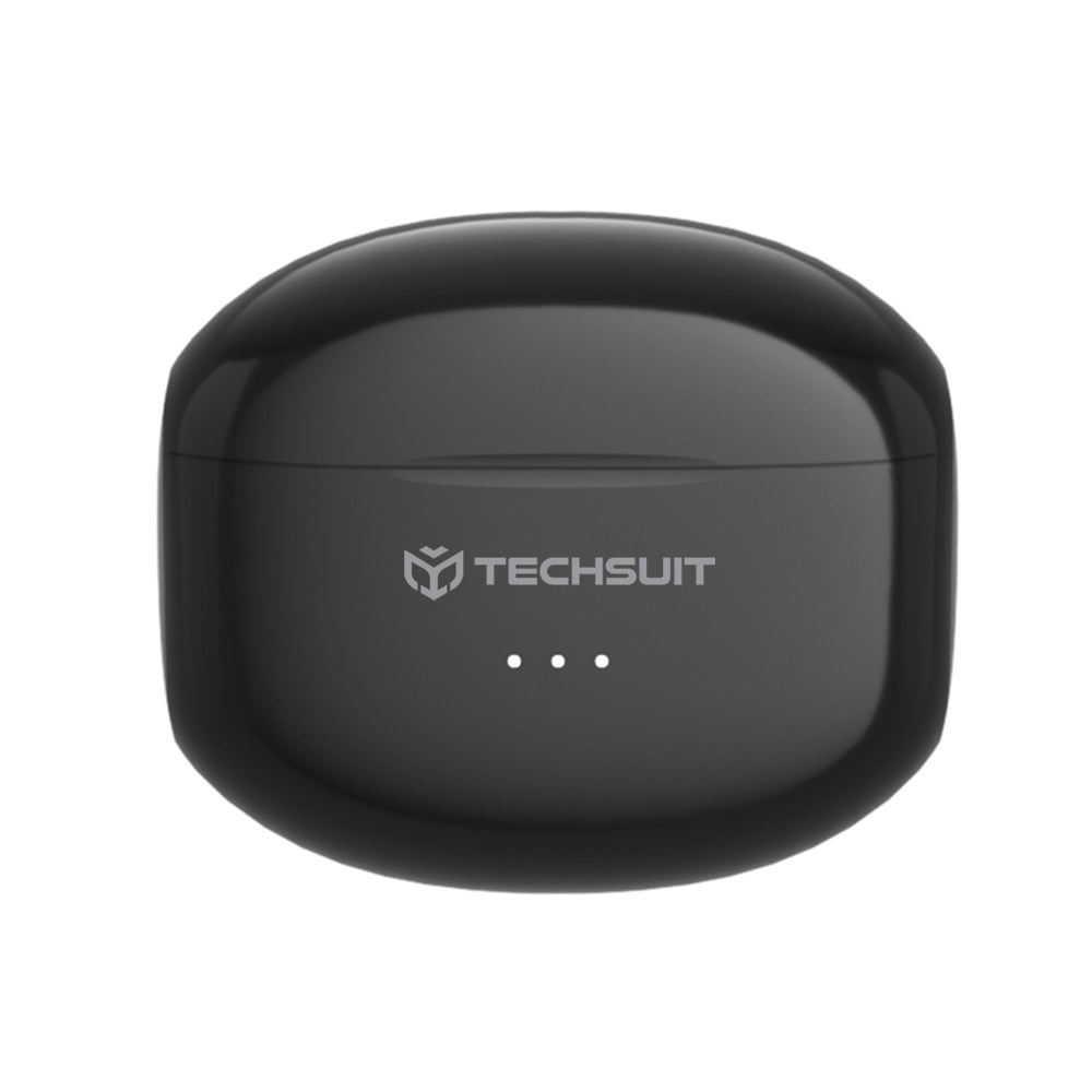 Handsfree Bluetooth Techsuit CW1 Audira Pro, TWS, ANC, Zwart