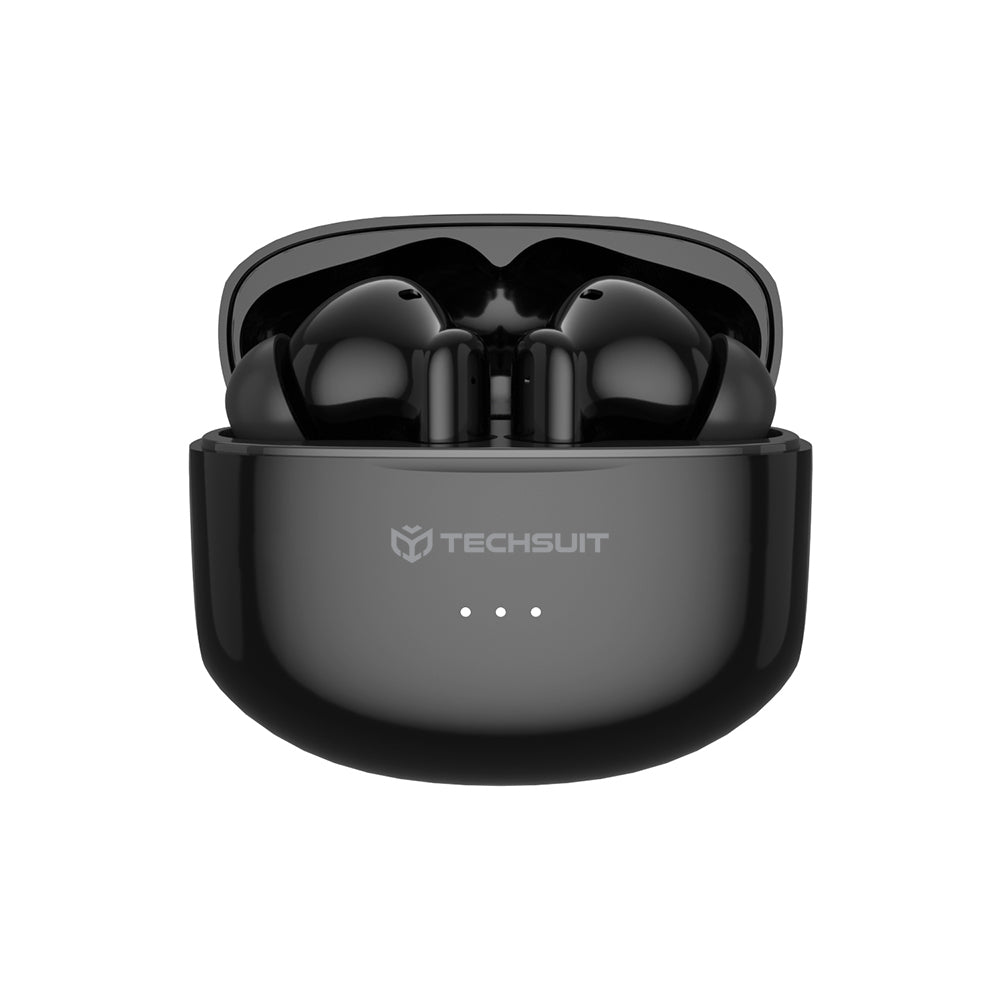 Handsfree Bluetooth Techsuit CW1 Audira Pro, TWS, ANC, Zwart