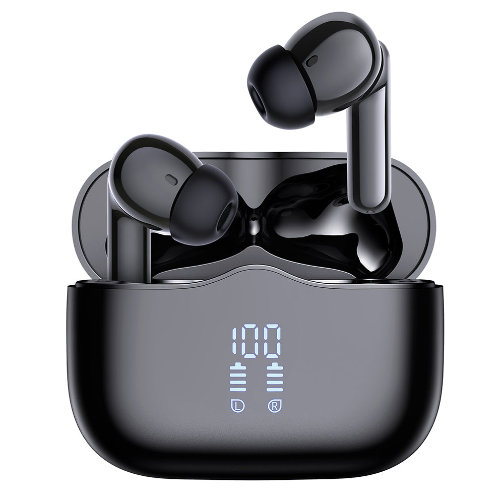 Handsfree Bluetooth Techsuit CW2 VelarX One, TWS, ANC, Zwart