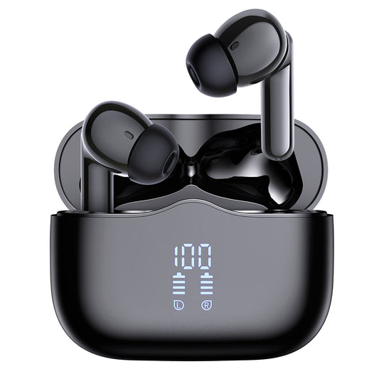 Handsfree Bluetooth Techsuit CW2 VelarX One, TWS, ANC, Zwart