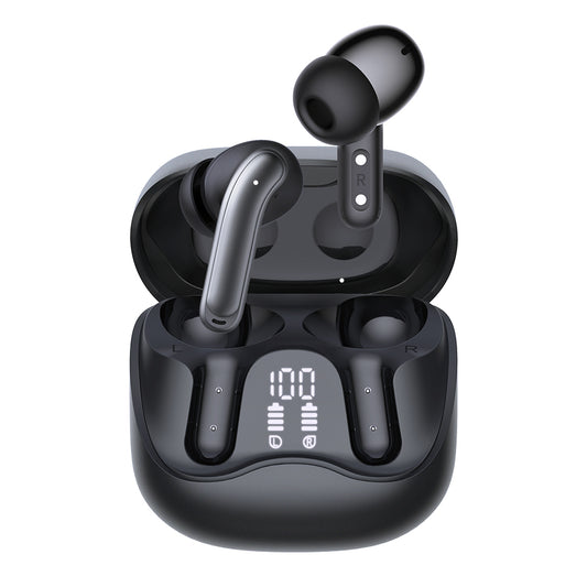 Handsfree Bluetooth Techsuit CW5 EchoFit Pro, TWS, ANC, MultiPoint, Zwart