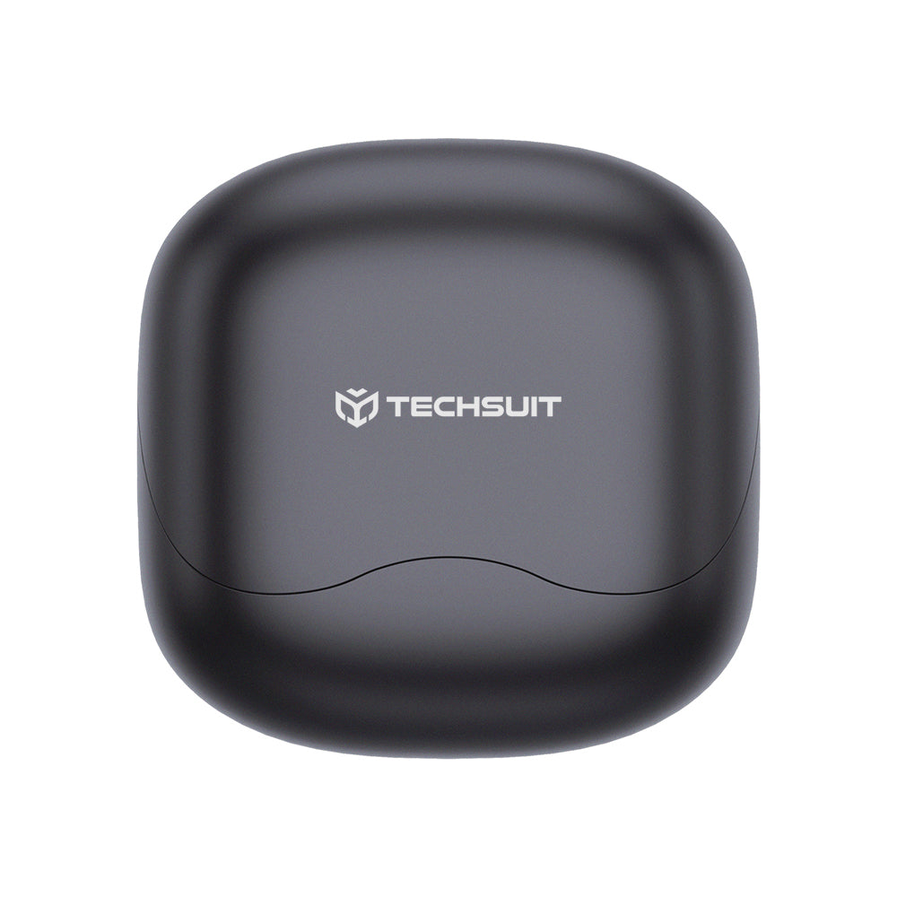 Handsfree Bluetooth Techsuit CW5 EchoFit Pro, TWS, ANC, MultiPoint, Zwart