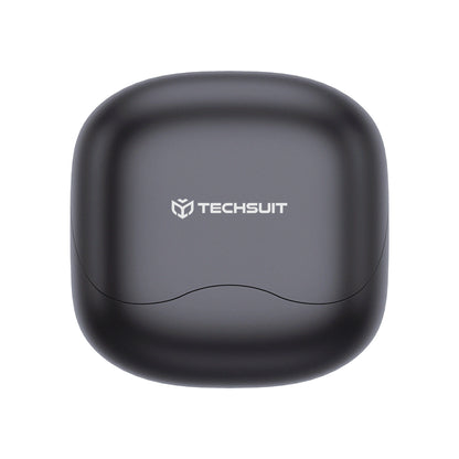 Handsfree Bluetooth Techsuit CW5 EchoFit Pro, TWS, ANC, MultiPoint, Zwart