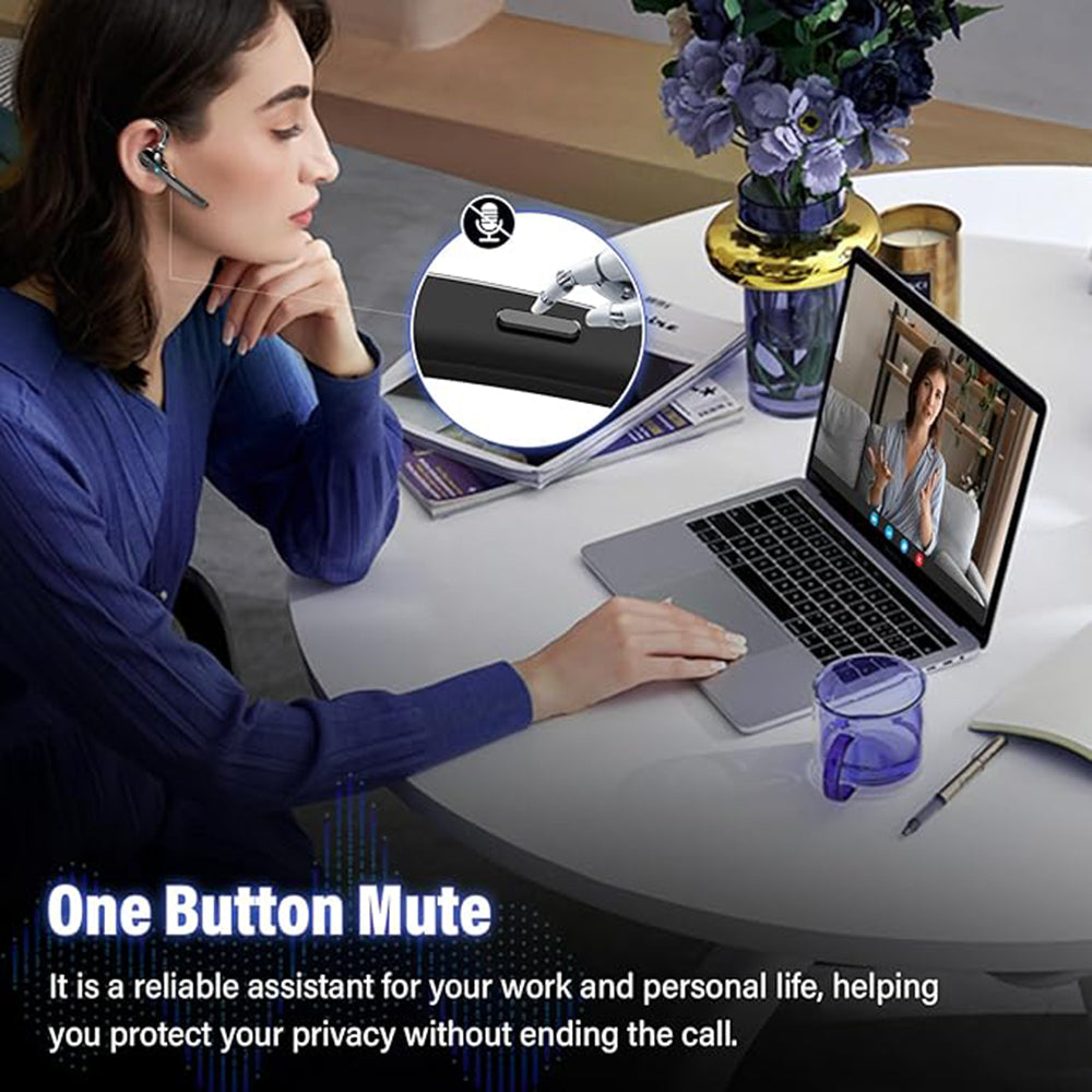 Handsfree Bluetooth Techsuit G9 TalkZen, A2DP, Zwart