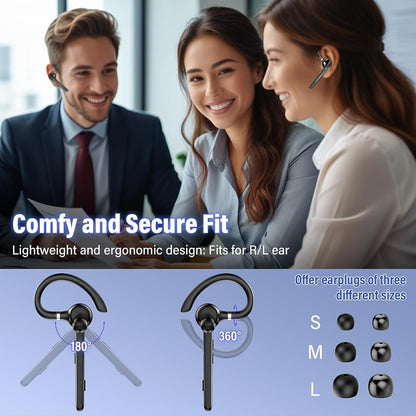 Handsfree Bluetooth Techsuit G9 TalkZen, A2DP, Zwart