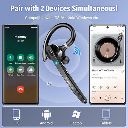 Handsfree Bluetooth Techsuit G9 TalkZen, A2DP, Zwart